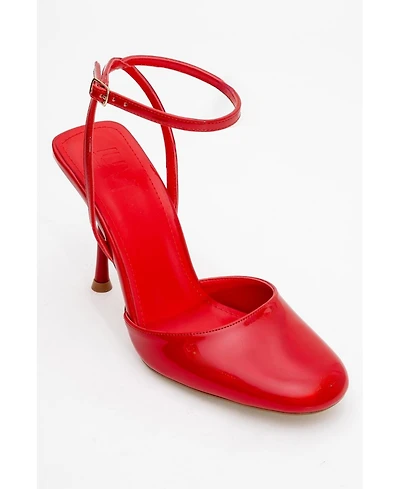 Prologue Shoes Blues Round Toe Ankle Strap Pump (Women)