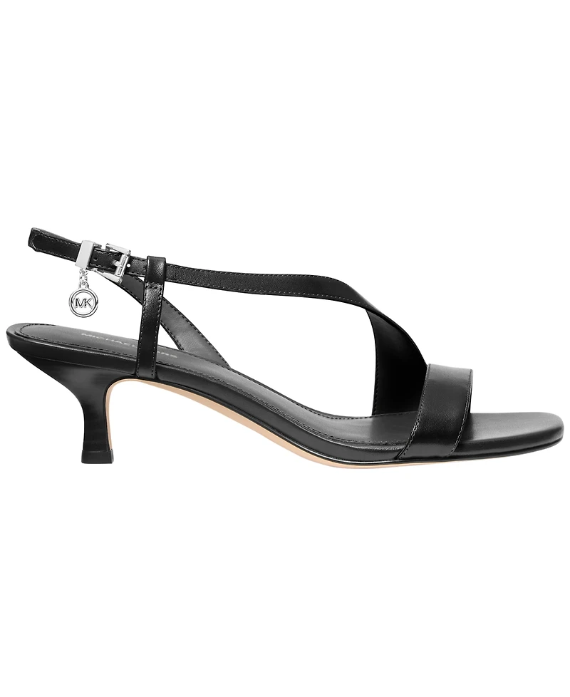 Michael Kors Women's Square Toe Jaida Kitten Sandals
