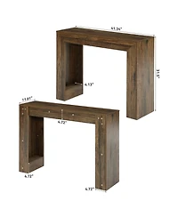 Tribesigns 41.3 Inch Console Table, Narrow Entryway Table, Small Sofa Table Behind Couch