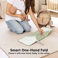 KeaBabies Flex Portable Changing Pad for Baby, Travel, Foldable Large Waterproof Baby Diaper Mat Bag