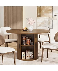 gaomon 47 Inch Round Dining Table for 4