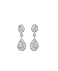 Diamond Drop Earrings (1-1/2 ct. t.w.) in 14k White Gold
