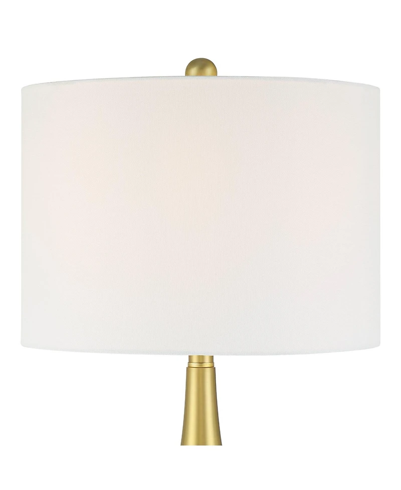 360 Lighting Yolanda 25 1/2" High Gold Teardrop Table Lamp Set