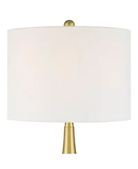 360 Lighting Yolanda 25 1/2" High Gold Teardrop Table Lamp Set