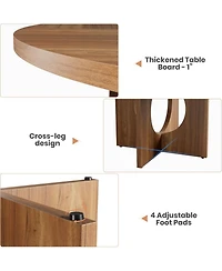 gaomon 47" Round Dining Table for 4-6 People