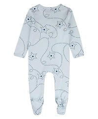 MeMoi Baby Boys "Entangled Stars" 100% Cotton Front-Snap Footie