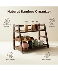 Yigii Matcha Station Coffee Organizer Shelf For Kitchen Countertop Tea Bar Powder Tools Cup Lovers