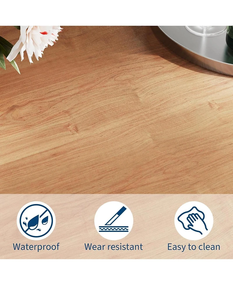 gaomon 79" Large Industrial Dining Table for 6-8 People Rectangular Wood Kitchen Table with Heavy Duty Metal Legs,Writing Desk, Chamfer Design.