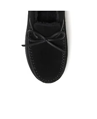 Dearfoams Men's Douglas Genuine Suede Moccasin House Shoe Slipper