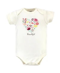 Touched by Nature Baby Girls Natural Cotton Hoodie, Bodysuit or Tee Top