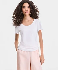 I.n.c. International Concepts Women's Short-Sleeve Cinched T-Shirt, Macy's Exclusive