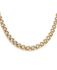 And Now This Clear Cubic Zirconia Cuban Chain Necklace