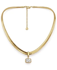 And Now This Clear Cubic Zirconia Chain Necklace