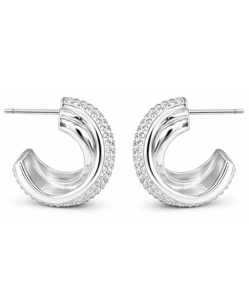 And Now This Clear Crystal X Center C Hoop Post Earring