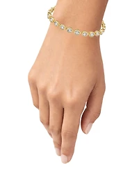 And Now This Clear Cubic Zirconia Station Bracelet