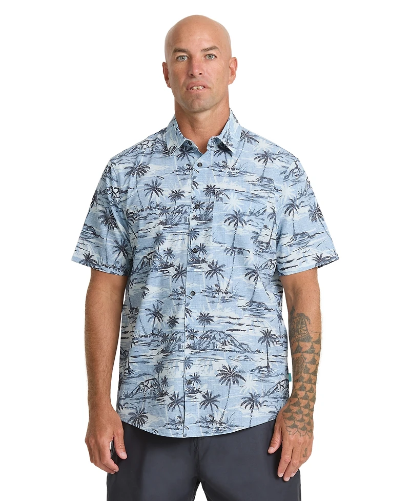 Quiksilver Waterman Men's Retreat Tech Woven Collared Shirt