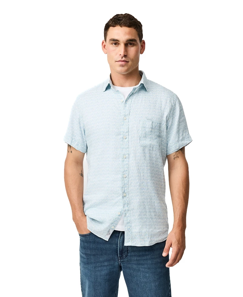 Rodd & Gunn Men's Glenene Short Sleeve Sport Fit Linen Shirt