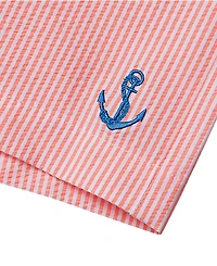 Lands' End Boys Chlorine Resistant Seersucker Swim Trunks with Mesh Liner