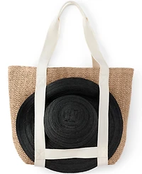 Lands' End Straw Tote Bag