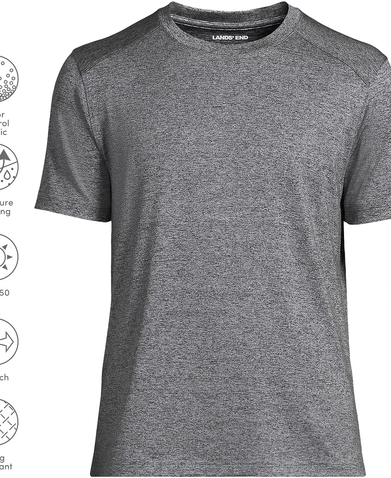 Lands' End Women's School Uniform Men's Rapid Dry Short Sleeve Modern Fit Tee