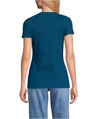 Lands' End Women's Tall Micro Rib T-Shirt