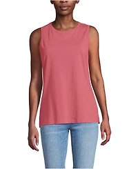 Lands' End Women's Supima Cotton Crew Neck Tank