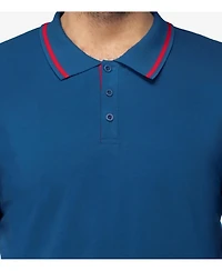 X-Ray Men's Basic Short Sleeve Rib Polo Shirt