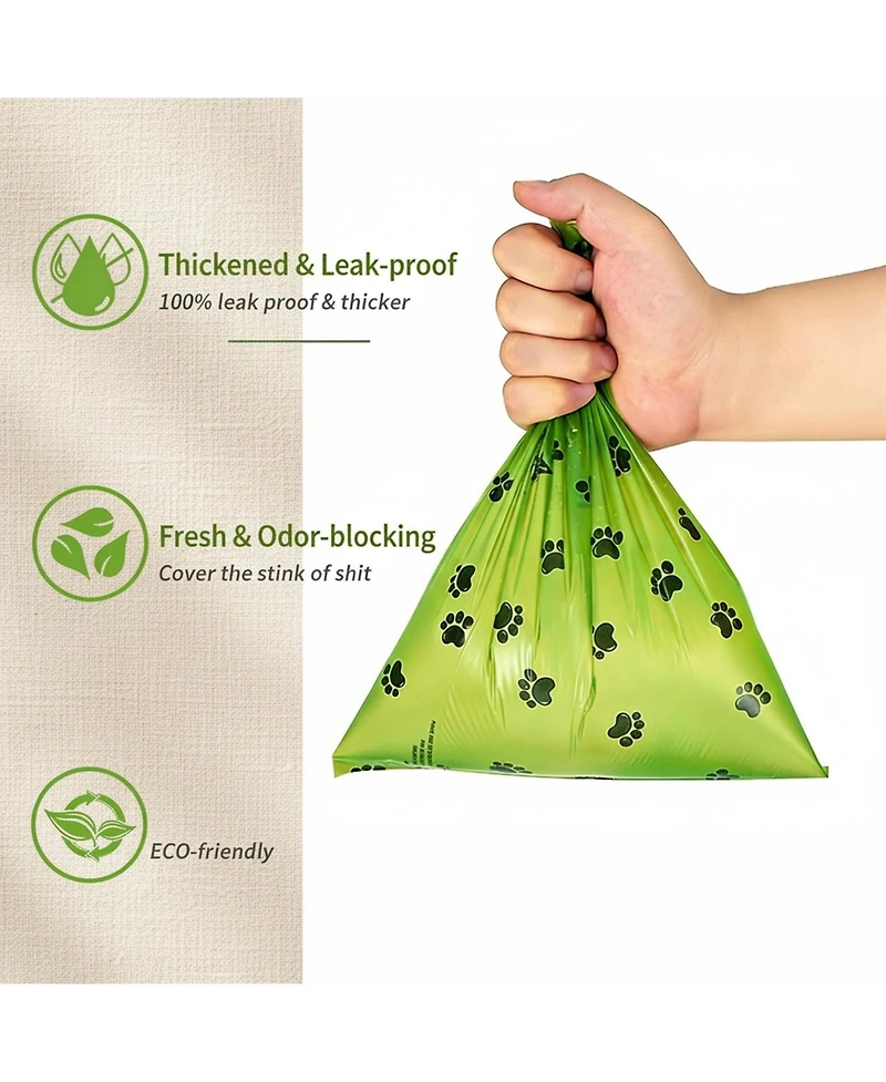 Aronkl Enhanced Strength Scented Dog Poop Bags 300 Count Leak-proof Thick with Dispenser