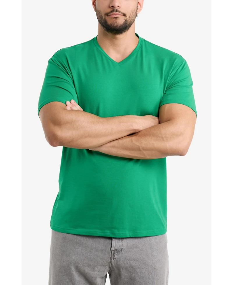 X-Ray Men's Basic V-Neck Short Sleeve T-shirt