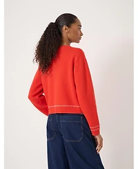 Hush Women's Wool-Blend Stitch Detail Cardigan