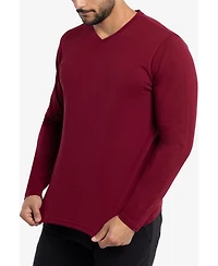 X-Ray Men's Soft Stretch V-Neck Long Sleeve T-shirt