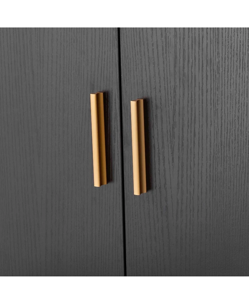 Aostirmotor 27.6" Hidden Cat Litter Box Enclosure Furniture with Metal Legs and Handle, Modern End Table, Fits Most Litter Boxes