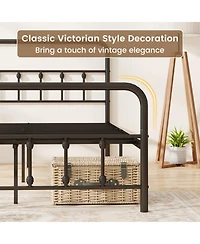 Gouun Full Metal Platform Bed Frame with Storage Drawers and Headboard