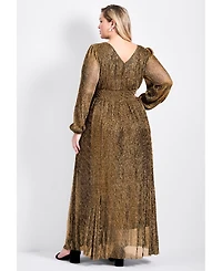 Avenue Women's Lucia Plisse Maxi Dress