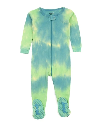 Leveret Baby Matching Family One Piece Footed Cotton Long Sleeve Tie Dye Pajamas
