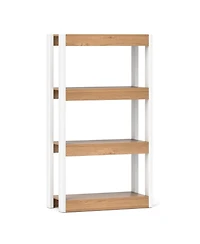 Gouun 4-Tier Wooden Bookcase with Dual Anti-Tipping Kits