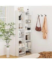 Gouun 11-Tier Modern Book Organizer Bookcase with Safety Kits