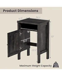 Gouun Robot Vacuum Storage Cabinet with Reversible Door