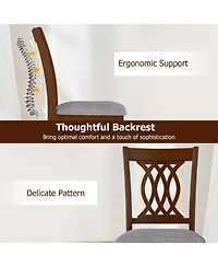 Sugift Dining Chairs Set of Two with Padded Seats for Home