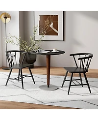 Slickblue Set of 2 Mid Century Windsor Dining Chairs Kitchen Chairs