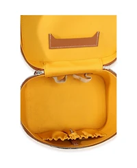 Pre-Owned Goyard Gold Black Goyardine Canvas Muse Vanity Case