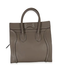 Pre-Owned Celine Souris Drummed Calfskin Mini Luggage Tote
