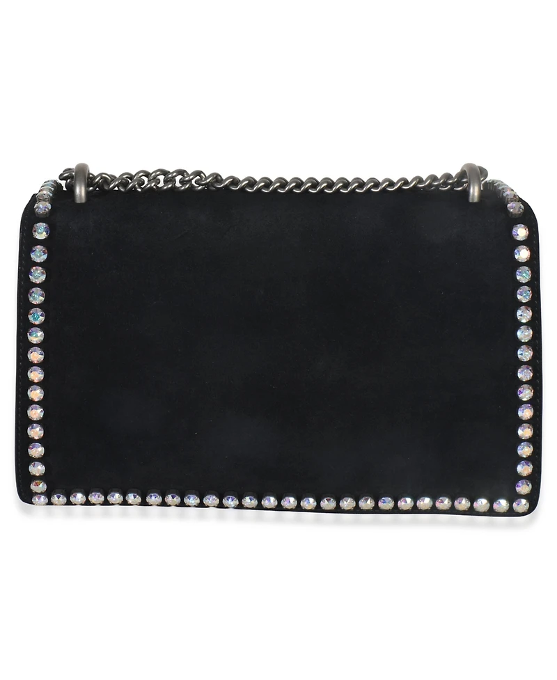 Pre-Owned Gucci Black Suede Crystal Small Dionysus Shoulder Bag