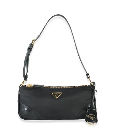 Pre-Owned Prada Black Tessuto Nylon Re-Edition 2002