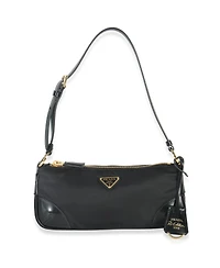 Pre-Owned Prada Black Tessuto Nylon Re-Edition 2002