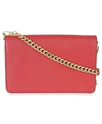 Pre-Owned Prada Red Saffiano Triangle Logo Mini Crossbody