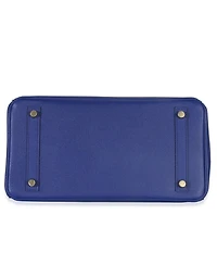 Pre-Owned HERMES Bleu Electrique Epsom Birkin 30 Ghw