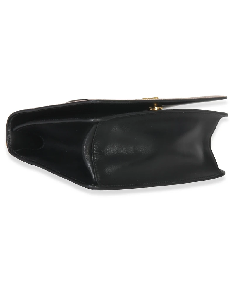 Pre-Owned Prada Pink Saffiano Lux Small Logo Chain Flap Bag