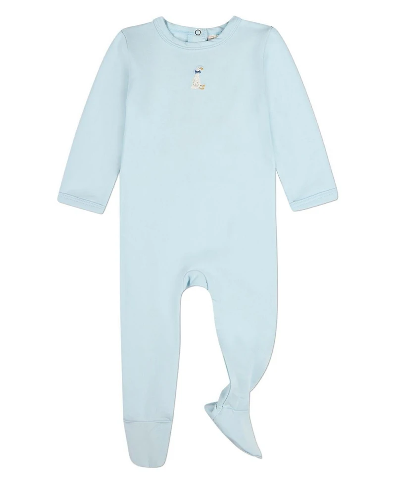 MeMoi Baby Boys Sitting Goose Footie