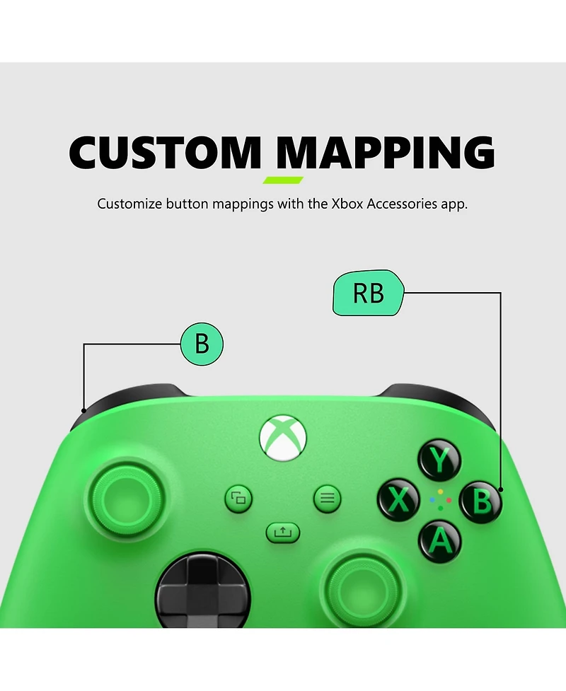 Xbox Wireless Controller - Velocity Green for Xbox Series X|S, Xbox One